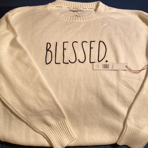 Rae Dunn Blessed Sweater - Picture 2 of 4